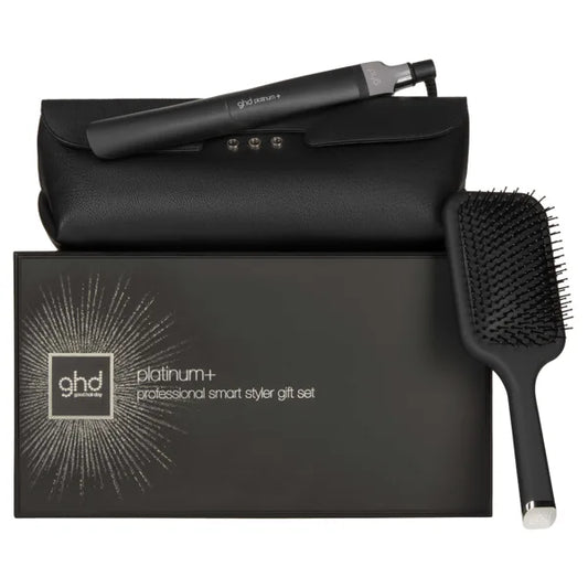 GHD Platinum+ Hair Straightener Gift Set in Black (Christmas 2022)