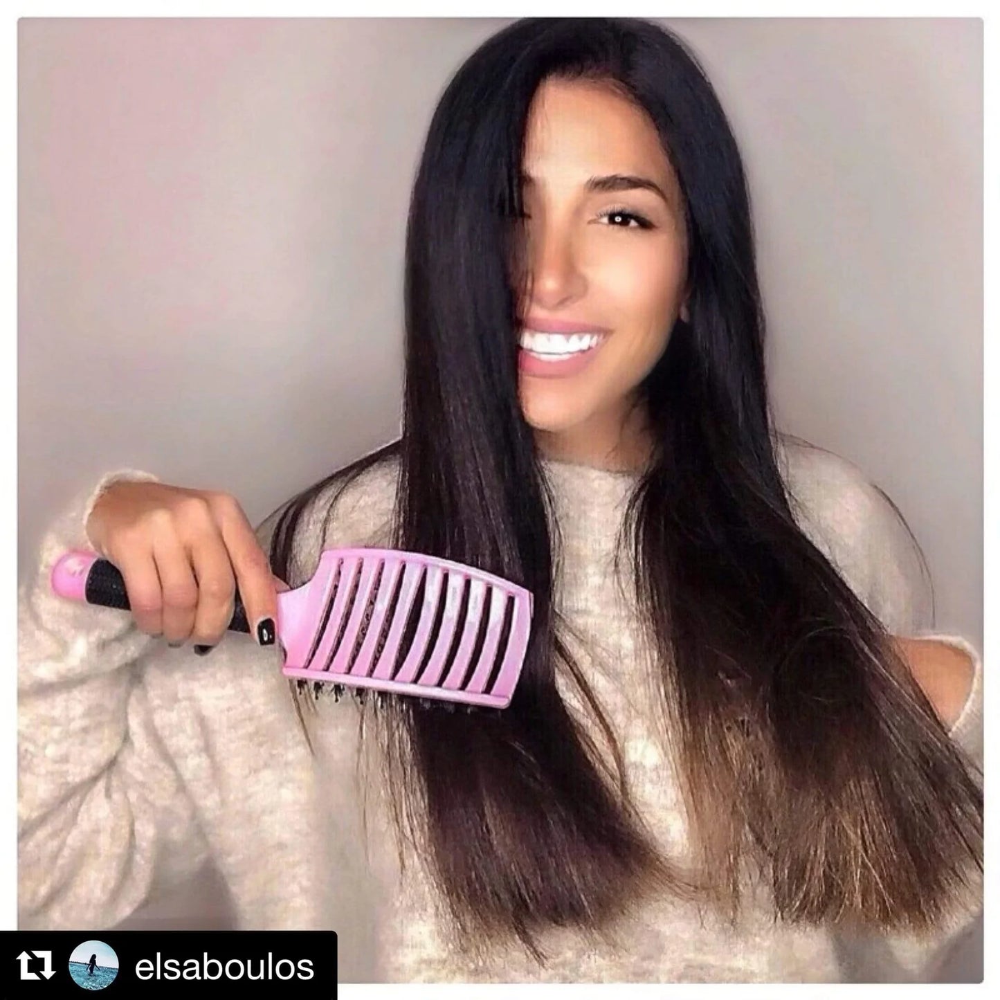 Happy Hair Brush - Pink