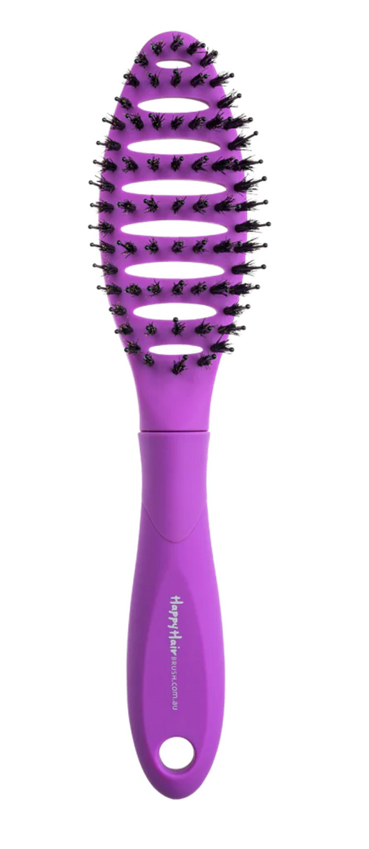 Happy Hair Brush Mini - Purple